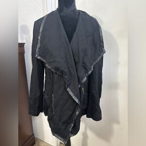 INC International Concepts Black Cape with Silver Accents